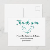 Thank you for your order leaf website company name シーズンポストカード (正面/裏面)