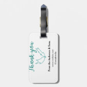 Thank you for your order leaf website company name ラゲッジタグ (裏面縦)