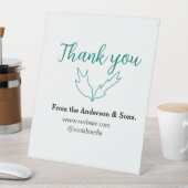 Thank you for your order leaf website company name 台座サイン (インサイチュ)