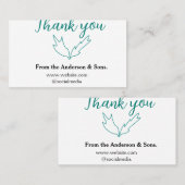 Thank you for your order leaf website company name 名刺 (正面/裏面)