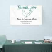 Thank you for your order leaf website company name 横断幕 (トレードショー)