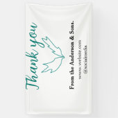 Thank you for your order leaf website company name 横断幕 (縦)