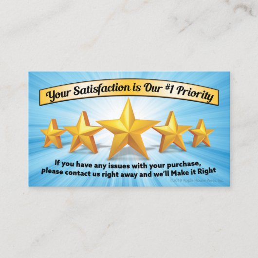 Thank You for Your Order/Purchase Cards コーリングカード (正面)