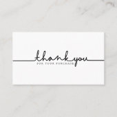 Thank You For Your Purchase Add Your Logo 名刺 (正面)