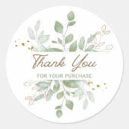 Thank you for your purchase Eucalyptus Gold  ラウンドシール