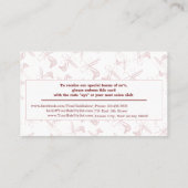 Thank You for Your Purchase Hair Salon White-Pink  割引カード (裏面)