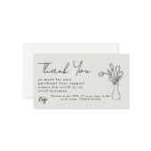 Thank You for Your Purchase Small Business Card |  ノートカード (正面/裏面インサイチュ)