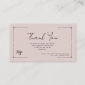 Thank You for Your Purchase Small Business Card | 名刺 (正面)