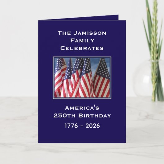 Thank You For Your Service America's 250th サンキューカード (正面)