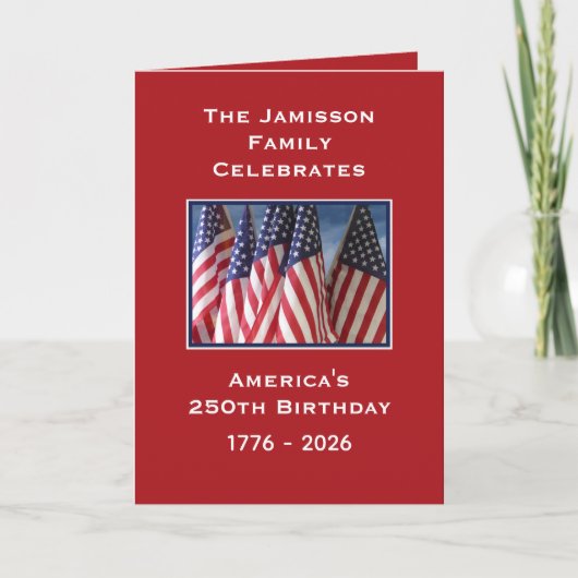 Thank You For Your Service America's 250th サンキューカード (正面)