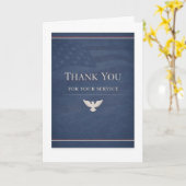 Thank You For Your Service Deepest Appreciation カード (黄色い花)