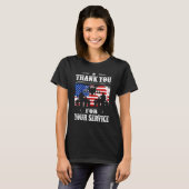 Thank You For Your Service Patriotic Veterans Day Tシャツ (正面フル)