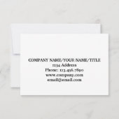 Thank You For Your Service Red blue American Flag サンキューカード (裏面)