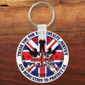 Thank you for your Service UK Soldiers キーホルダー (正面)