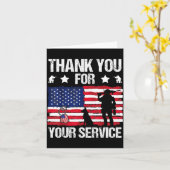 Thank You For Your Service Veterans Belgian Malino カード (黄色い花)