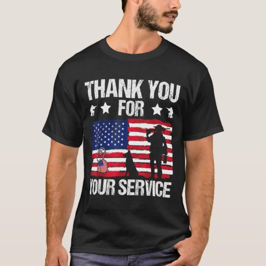 Thank You For Your Service Veterans Belgian Malino Tシャツ (正面)