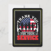 Thank You for Your Service: Veterans Day 2025  サンキューカード (正面)