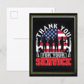Thank You for Your Service: Veterans Day 2025 シーズンポストカード (正面/裏面)