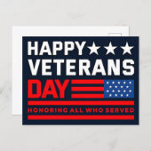 Thank You for Your Service: Veterans Day 2025  シーズンポストカード (正面/裏面)