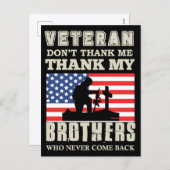 Thank You for Your Service: Veterans Day 2025 シーズンポストカード (正面/裏面)