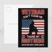 Thank You for Your Service: Veterans Day 2025  シーズンポストカード (正面/裏面)