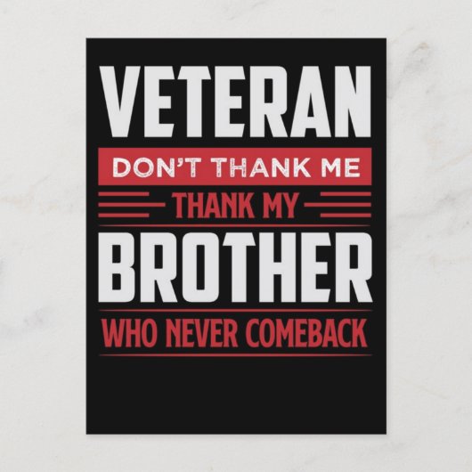 Thank You for Your Service: Veterans Day 2025  シーズンポストカード (正面)