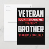 Thank You for Your Service: Veterans Day 2025  シーズンポストカード (正面/裏面)