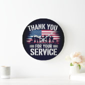 Thank You for Your Service: Veterans Day 2025 ラージ壁時計 (ホーム)