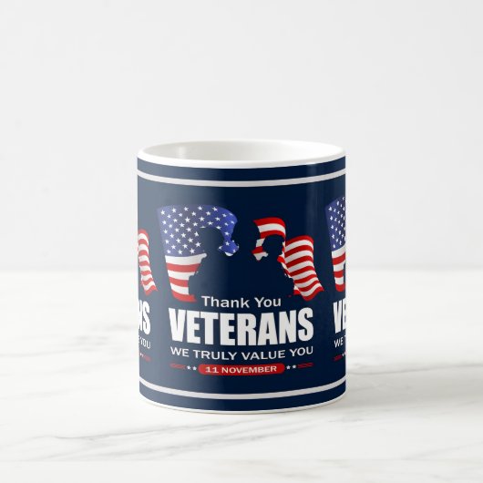 Thank You for Your Service: Veterans Day 2025  Cof コーヒーマグカップ (中央)