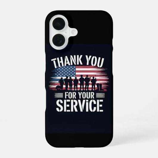 Thank You for Your Service: Veterans Day 2025 iPhone 16ケース (裏面)