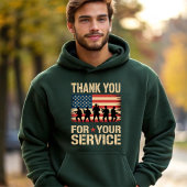 THANK YOU FOR YOUR SERVICE Veterans Day Tribute パーカ