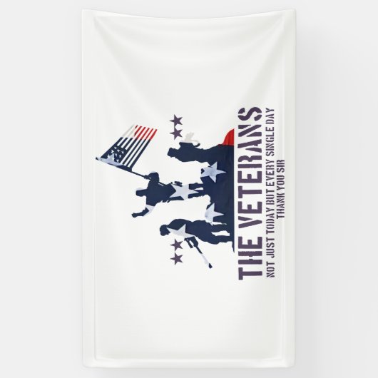 Thank You For Your Service Veterans, Veterans Day 横断幕 (縦)