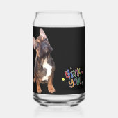Thank you Französische Bulldogge ガラス缶 (裏面)