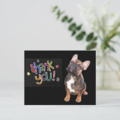 Thank you  Französische Bulldogge Postkarte ポストカード (スタンド正面)
