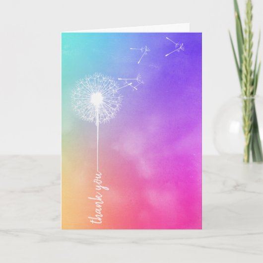 Thank You Friendship Dandelion カード (正面)
