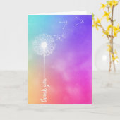 Thank You Friendship Dandelion カード (黄色い花)