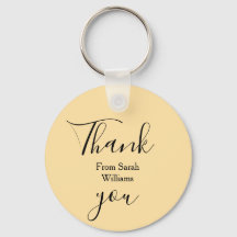 Thank you from add name yellow Pastel boho wedding