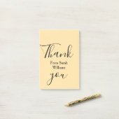 Thank you from add name yellow Pastel boho wedding ポストイット (デスク上)