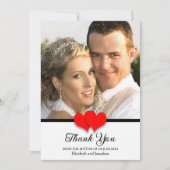 Thank You from The Bottom of Ourハート結婚 サンキューカード (正面)