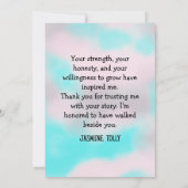 Thank You From Your Therapist – Nature Design サンキューカード (裏面)