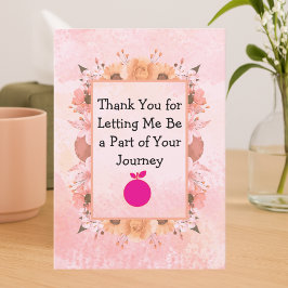 Thank You From Your Therapist – Watercolor Design サンキューカード
