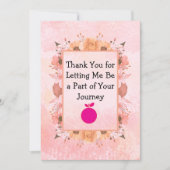 Thank You From Your Therapist – Watercolor Design  サンキューカード (正面)