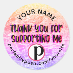 Thank You Fully Posh label ラウンドシール