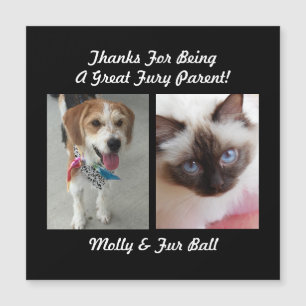 Thank You Fury 素晴らし Parent DIY Pet Message &Name3