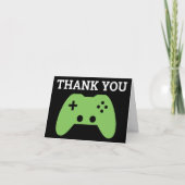 Thank You Gamer Video Game Pattern サンキューカード (正面)