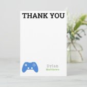 Thank You Gamer Video Game Pattern サンキューカード (スタンド正面)