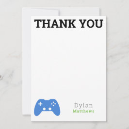 Thank You Gamer Video Game Pattern サンキューカード