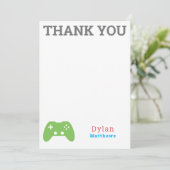 Thank You Gamer Video Game Pattern サンキューカード (スタンド正面)