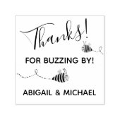 Thank You Gender-Neutralかわいい蜂の赤ちゃんシャワー セルフインキングスタンプ (デザイン)