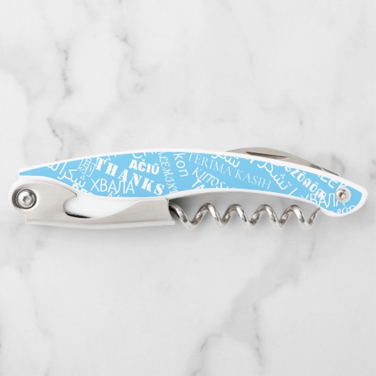 Thank You GiftウェイターCorkscrew Multilingual ソムリエナイフ (正面)